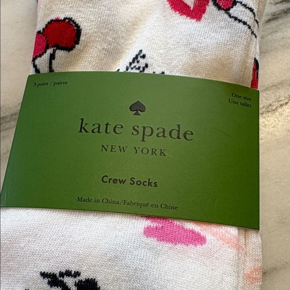 Kate Spade NWT 3 Pack Crew Socks - Picture 2 of 6